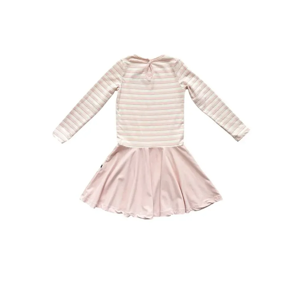 Kickee Pants Bamboo Sweet Stripe Dress Size 6/8